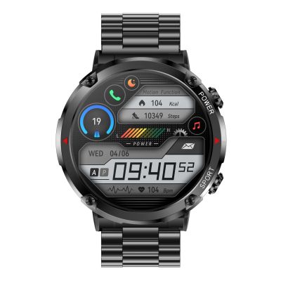 4. Gravity GT21-1+ Smartwatch Schwarzes Silikonarmband