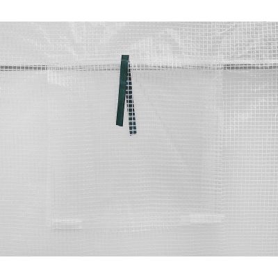 32. Abdeckfolie für Gartentunnel-Gewächshaus 200x300x200CM WEISS
