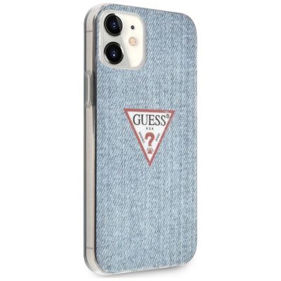 4. Guess GUHCP12SPCUJULLB iPhone 12 mini 5.4" Blau/Hellblau Hardcase Jeans Collection