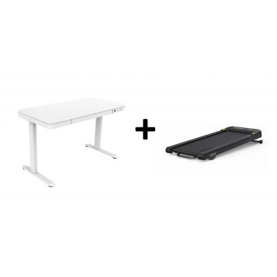 7. Laufband Urevo Spacewalk 3S + Tuckano URTM024+BIUBI elektrisch verstellbarer Schreibtisch