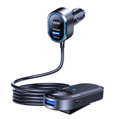 7. 3mk Doppel-Autoladegerät 135W PD QC PPS USB-C USB-A - Schwarz