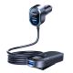7. 3mk Doppel-Autoladegerät 135W PD QC PPS USB-C USB-A - Schwarz