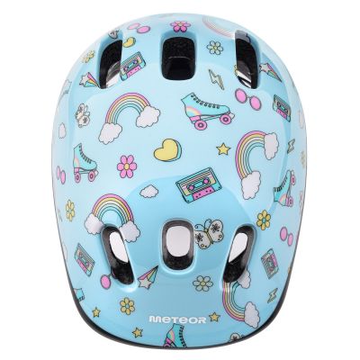 4. Meteor KS06 Rainbow Jr Fahrradhelm 17435 Größe S 48-52 cm