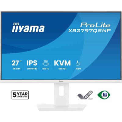2. iiyama ProLite XB2797QSNP-W1 Computermonitor 68,6 cm (27") 2560 x 1440 px Quad HD LCD Weiß