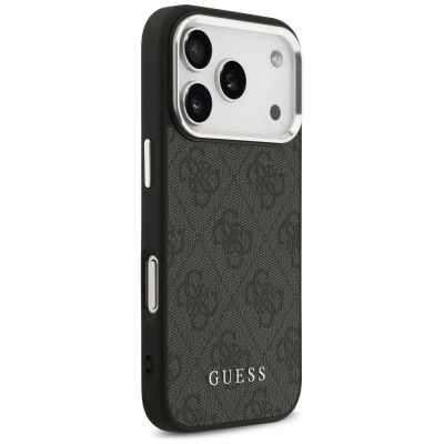 4. Guess 4G Classic Logo MagSafe Hülle für iPhone 17 Pro - Schwarz