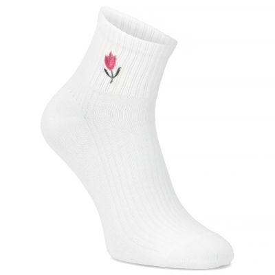7. Filippo SD-AN06 Damen-Hohe Bambus-Socken in Creme