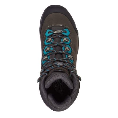 6. Lowa MAURIA GTX Ws Schiefer/turkis Damen Trekkingschuhe Gore-Tex wasserdicht (220645 9767)