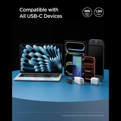 8. Spigen EB10010CC 100W 100 cm Kabel - Weiß