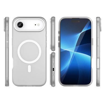 3. Magnetische Schleifhülle für iPhone 17 Air, kompatibel mit MagSafe, mattweiß