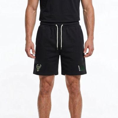 NBA Milwaukee Bucks Giannis Antetokounmpo Basketballshorts für Herren, Schwarz - EK2M1BBSN-BCKGA