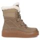 2. Damen-Lederstiefeletten mit Plateau in Beige Filippo DBT7937