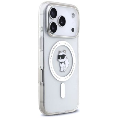 4. Karl Lagerfeld IML Choupette MagSafe Hülle für iPhone 17 Pro – Transparent