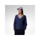 ROSSIGNOL Damenpullover mit V-Ausschnitt, Strick, Marineblau
