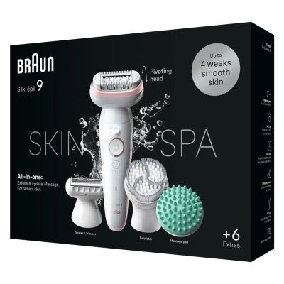 2. Braun Silk-épil 9 SkinSpa 40 Pinzetten Roségold, Weiß
