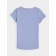 6. Einfarbiges Mädchen-T-Shirt 4F Junior aus 100 % Baumwolle
