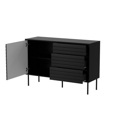 2. Kommode 1D3S CORTINA 120x40x81 schwarz