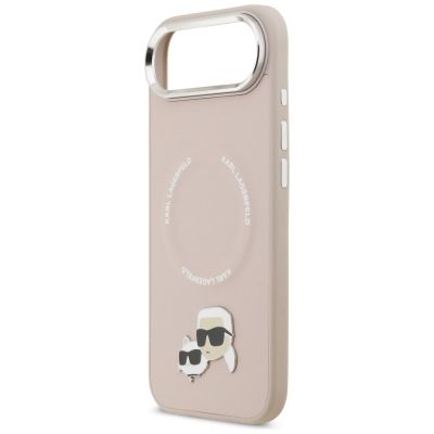 6. Karl Lagerfeld Karl & Choupette Pins MagSafe Hülle für iPhone Air Pink