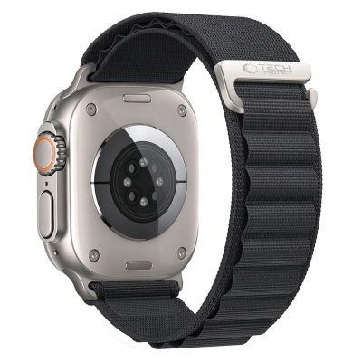 Tech-Protect Nylon Pro Armband für Apple Watch 44 / 45 / 46 / 49 mm – Schwarz