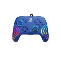 PDP Afterglow Wave Blue USB-Gamepad Analog/Digital Nintendo Switch, Nintendo Switch OLED