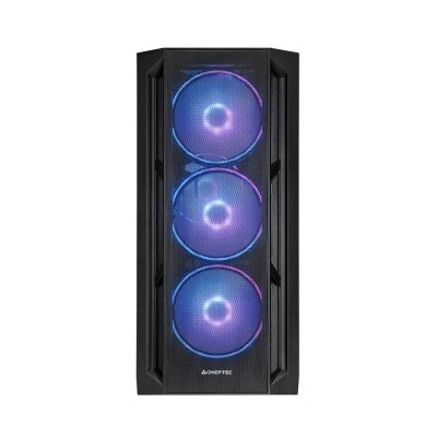 6. Chieftec PC-GA-01B-L-OP APEX LUMO Midi Tower Schwarzes Gehäuse