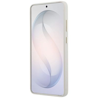 5. Guess Strass-Logo-Hülle mit rundem Logo für Samsung Galaxy S26 Ultra – Beige