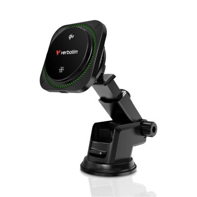 Verbatim Charge 'n' Drive Qi2 RGB Smartphone Schwarz USB Kabelloses Laden Schnellladen Automatisch