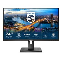 Philips B Line 243B1/00 LED-Monitor, 60,5 cm (23,8 Zoll), 1920 x 1080 Pixel Full HD, Schwarz