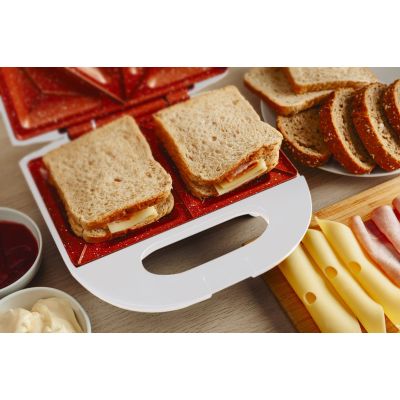 17. ELDOM SANDWICHMAKER ST11B RUDDY 750 W WEISSE KERAMIKPLATTEN