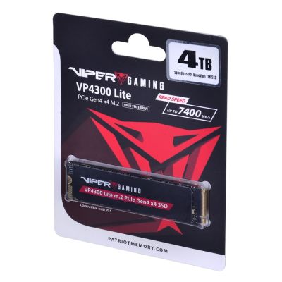 2. SSD Patriot Viper VP4300L M.2 PCI-Ex4 NVMe 4 TB
