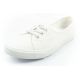 3. Lee Cooper Damenschuhe, sportliche weiße Slip-On-Ballerinas