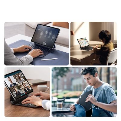 6. Dux Ducis Keyboard (MK Series) Hülle mit Bluetooth-Tastatur für iPad Pro 11" 2024 – Schwarz