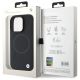 8. BMW Sign Leather Half Textured And Circle MagSafe-Hülle für iPhone 16 Pro Max – Schwarz
