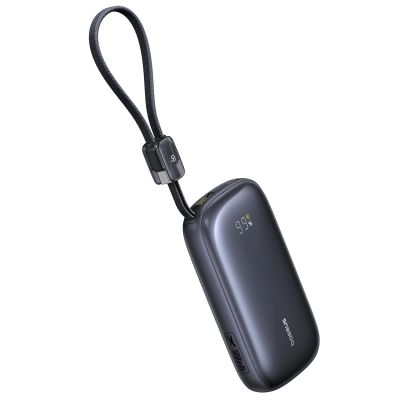 3. Baseus EnerFill FC21 QPow3 Ultra 10000mAh 22,5W Powerbank mit Digitalanzeige und abnehmbarem Kabel - Schwarz