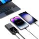 6. Powerbank Tech-Protect PB13 20000 mAh 22,5 W 2x USB-A / USB-C / Lightning mit USB-C / USB-A-Kabel - Grau