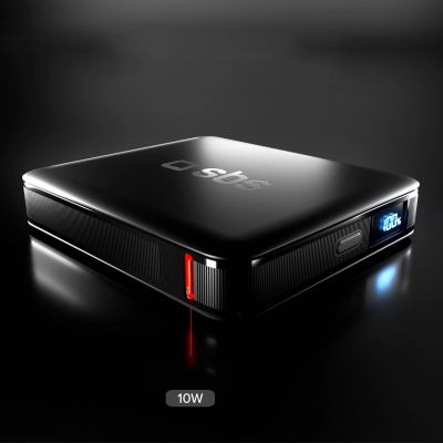 9. SBS HD 10W 5000mAh USB-C Powerbank mit LCD-Display – Schwarz