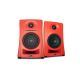 28. KALI AUDIOLP-UNF-R – Paar Bluetooth-Monitorlautsprecher. Multimedia-Lautsprecher, rot.