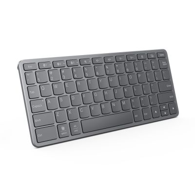 7. Lenovo ZG38C05820 Universal-Tastatur mit USB und Bluetooth, QWERTZ-Tastatur (US-Englisch), Grau