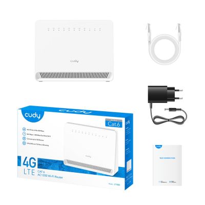 7. Cudy LT700E WiFi 5 AC1200 4G LTE Cat6 WLAN-Router 3xLAN 1xWAN/LAN