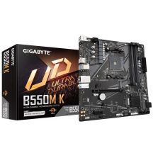 Gigabyte B550M K Motherboard (AMD Ryzen 5000 Series AM4 CPUs, bis zu 4733MHz DDR4 (OC), 2xPCIe 3.0 M.2, GbE LAN, USB 3.2 Gen1)
