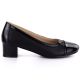 2. Schwarze, durchbrochene Lackleder-Pumps für Damen, Vinceza 58631