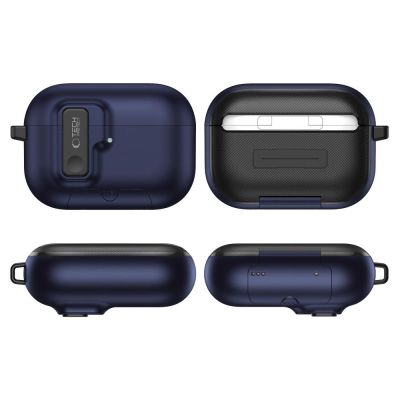 5. Tech-Protect Slim Hook Hülle für AirPods Pro 3 – Marineblau