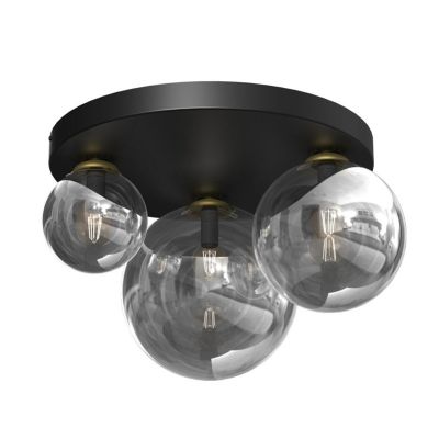 Deckenleuchte CEILING LIGHT BURSA 3XE14/E27 SCHWARZ/GOLD