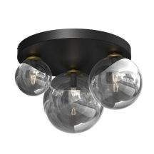 Deckenleuchte CEILING LIGHT BURSA 3XE14/E27 SCHWARZ/GOLD