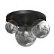 Deckenleuchte CEILING LIGHT BURSA 3XE14/E27 SCHWARZ/GOLD