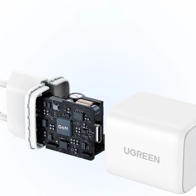 6. Ugreen Nexode N Series X512 20W GaN 1x USB-C Wandladegerät - Weiß