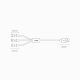 18. Baseus Superior 3in1 USB-Kabel - Lightning / USB Type C / Micro-USB 3,5 A 1,5 m Weiß (CAMLTYS-02)