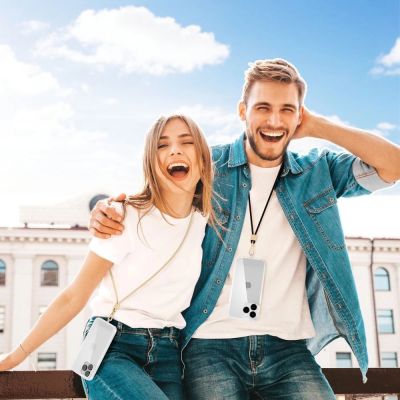 4. Tech-Protect C2S Seil-Umhängegurt – Schwarz