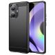 2. Carbon Case Hülle für Realme 10 Pro+ flexible Silikon-Carbon-Hülle schwarz