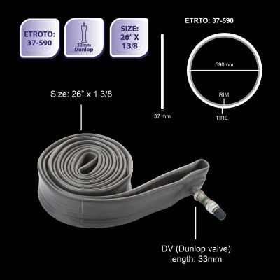 Fahrradschläuche 26x1.3/8 DV Fahrradritzel