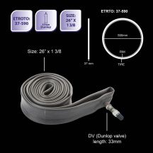Fahrradschläuche 26x1.3/8 DV Fahrradritzel